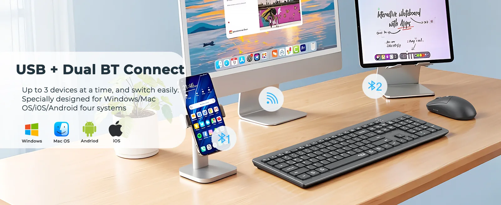 Wireless Keyboard & Mouse Combo