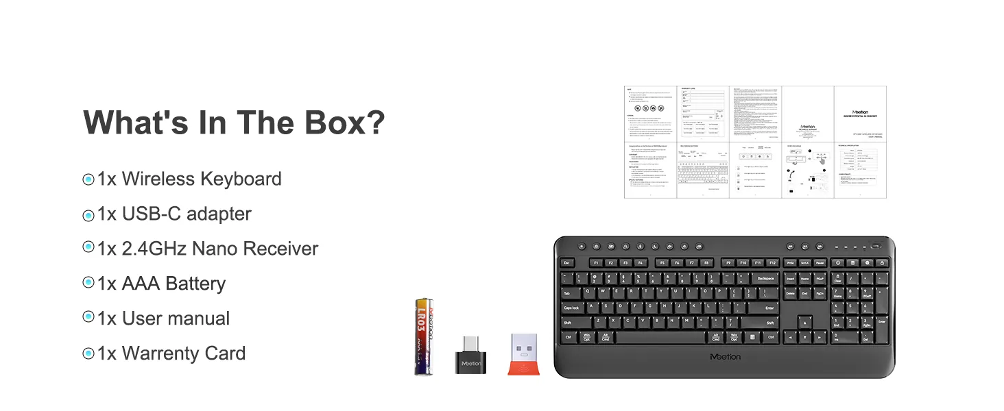 Wireless Full Layout Keyboard