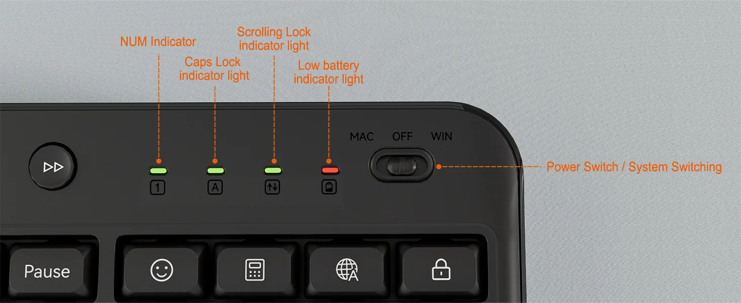 Wireless Full Layout Keyboard