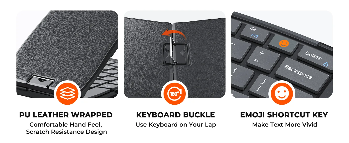 Foldable Ergonomic Bluetooth Keyboard