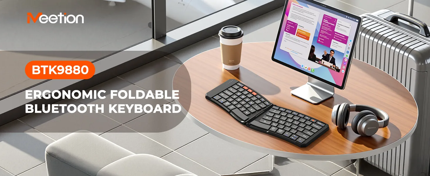 Foldable Ergonomic Bluetooth Keyboard