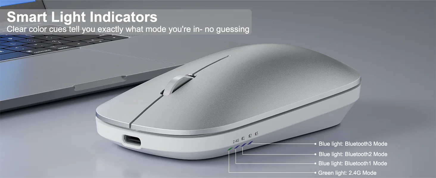 Quad Mode Minimalist Wireless Mouse