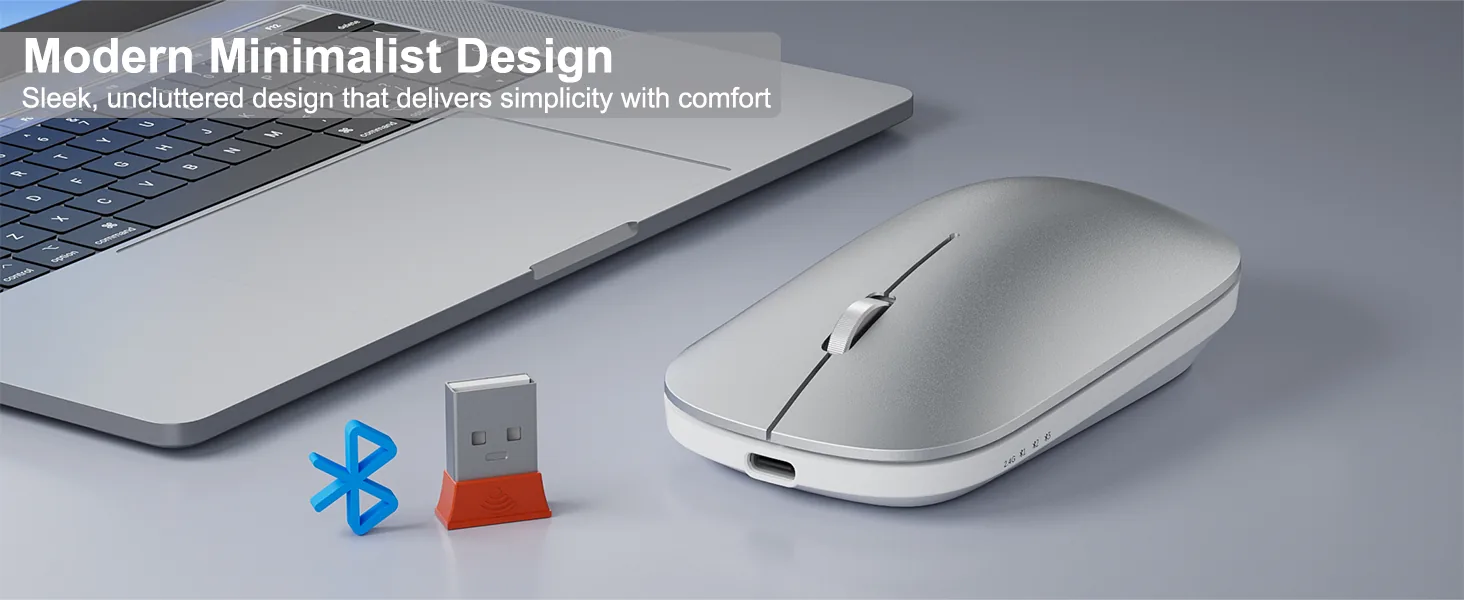 Quad Mode Minimalist Wireless Mouse