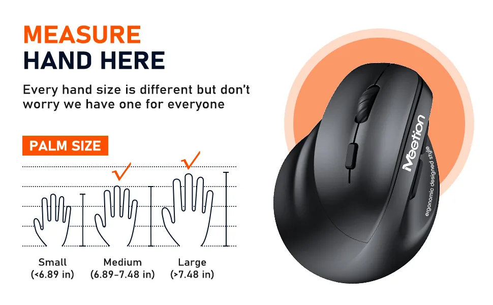 Left-Handed Ergonomic Wireless Mouse 3