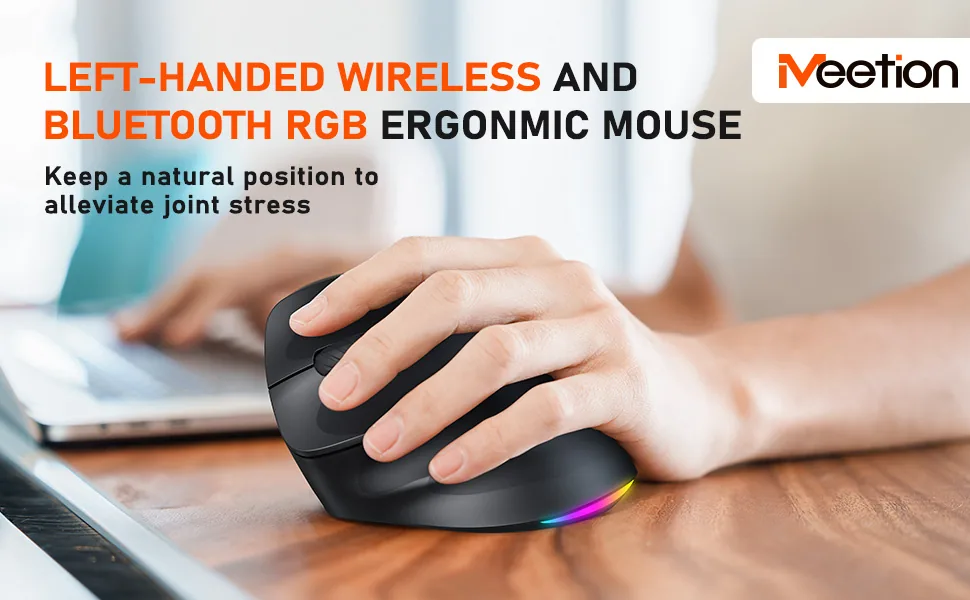 Left-Handed Ergonomic Wireless Mouse 2