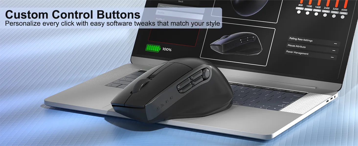 Dual Mode Ergonomic Mouse