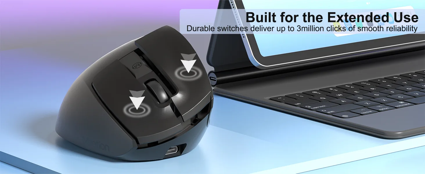 Triple Mode Ergonomic Mouse