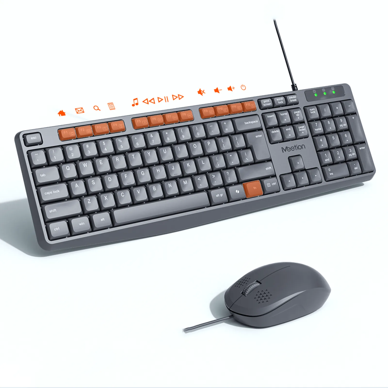 104 Keys Standard Layout & Multi-Media Hotkeys