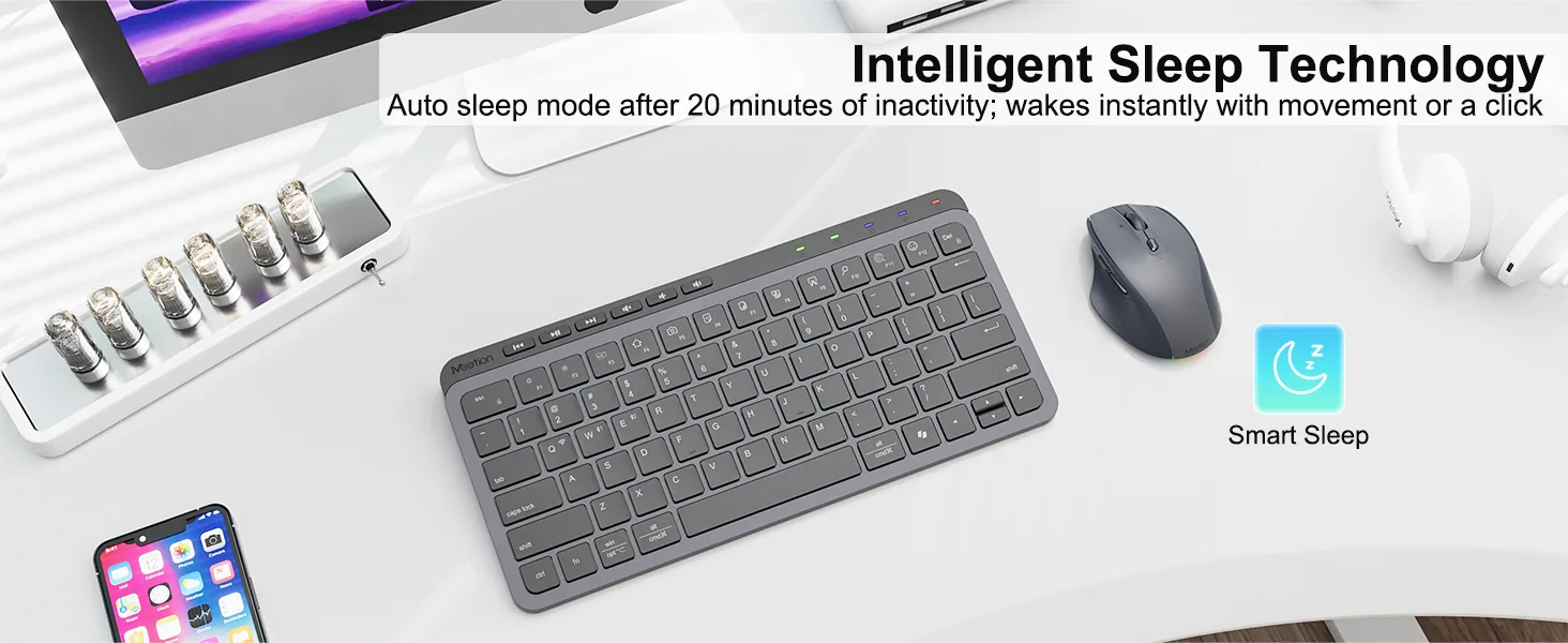 Dual-Mode Wireless Compact Keyboard & Mouse Combo
