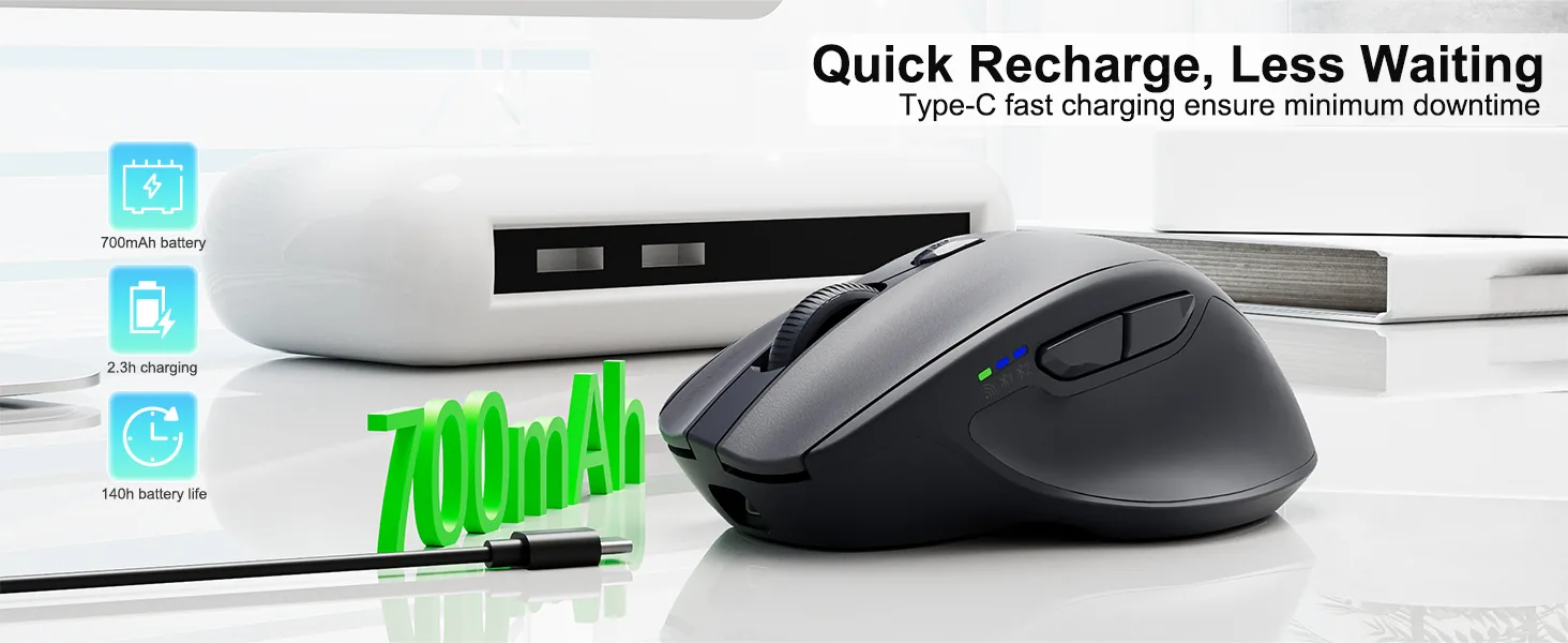 Dual-Mode Wireless Compact Keyboard & Mouse Combo