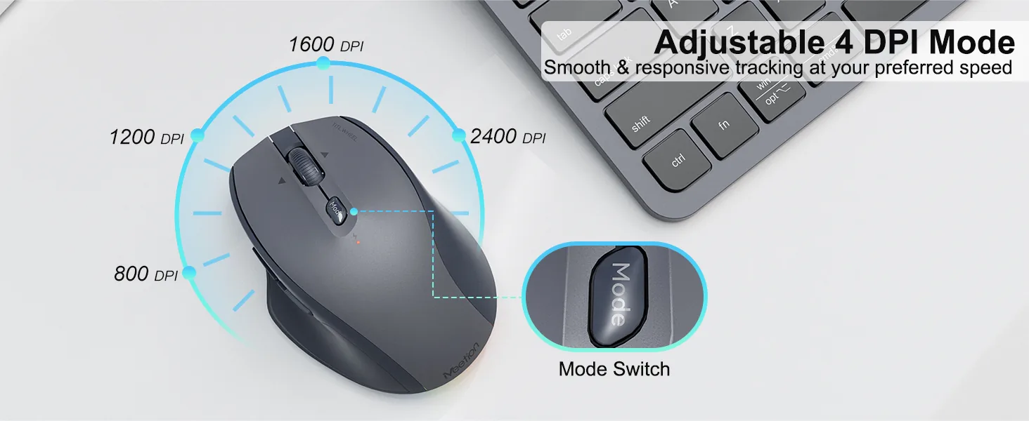 Dual-Mode Wireless Compact Keyboard & Mouse Combo