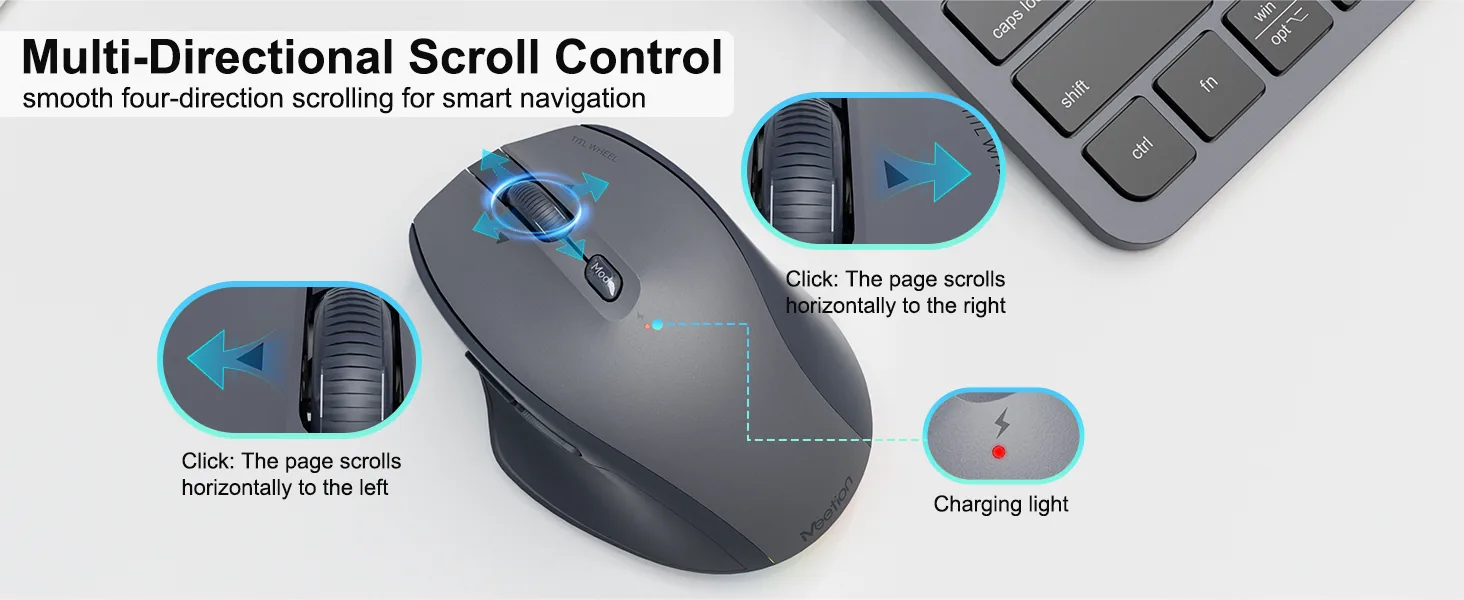 Dual-Mode Wireless Compact Keyboard & Mouse Combo