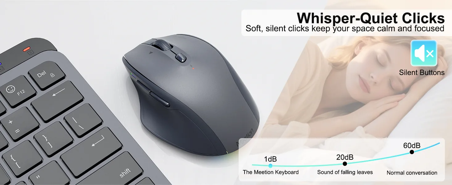 Dual-Mode Wireless Compact Keyboard & Mouse Combo