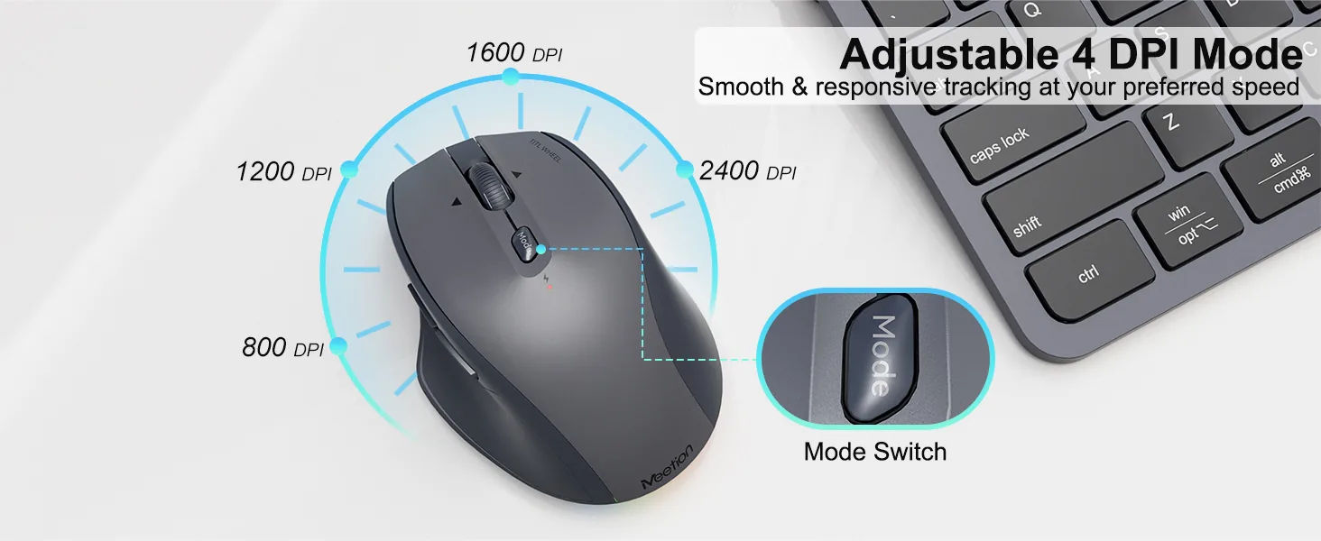 Dual-Mode Wireless Full Layout Keyboard & Mouse Combo