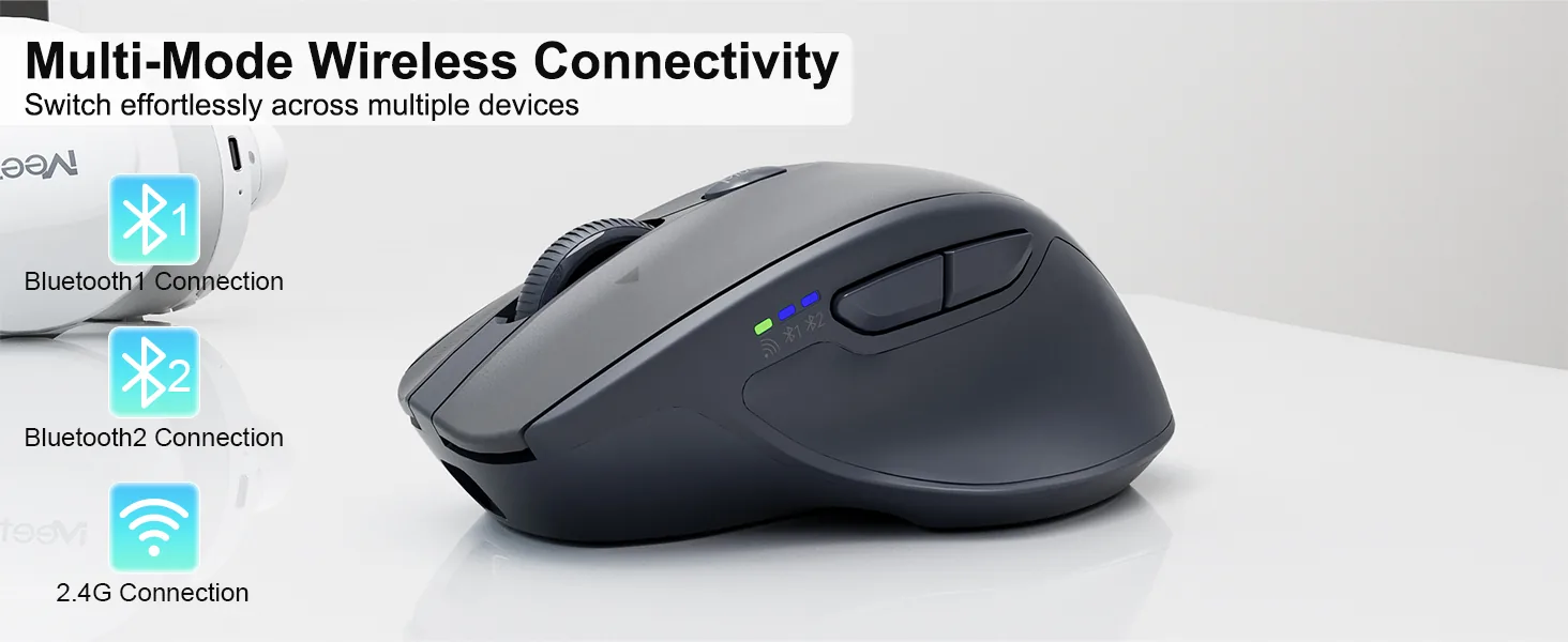 Dual-Mode Wireless Full Layout Keyboard & Mouse Combo