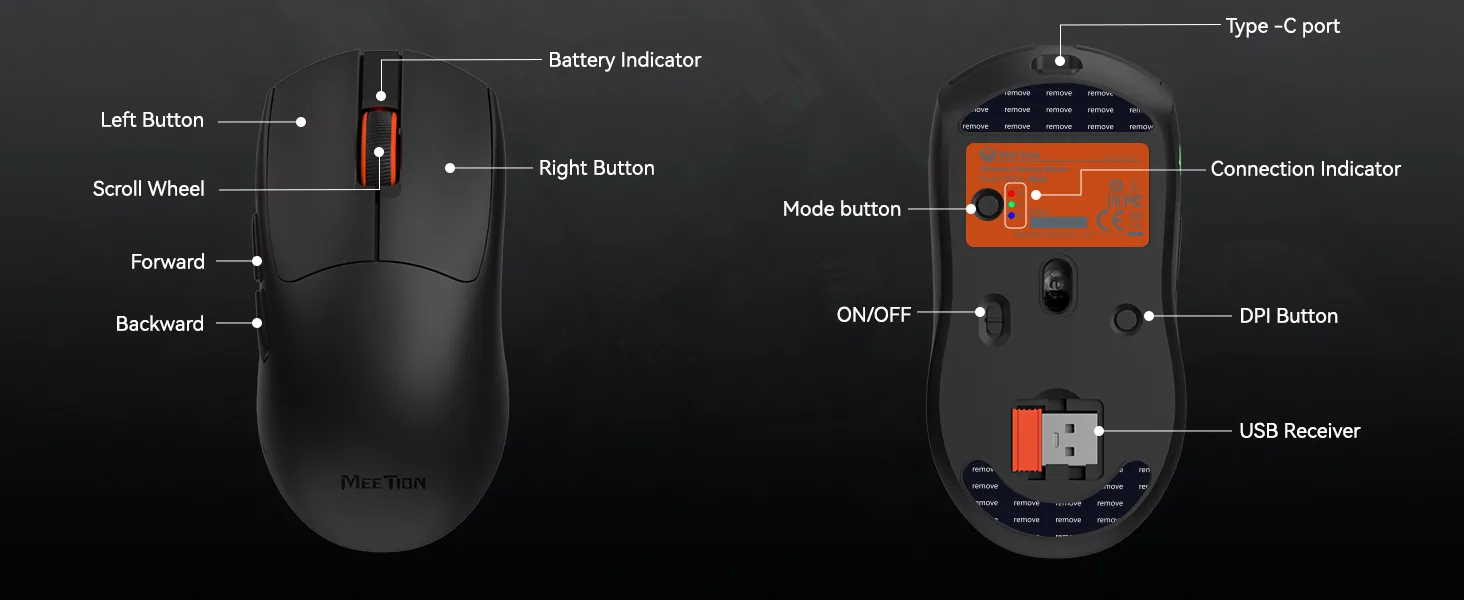 Triple-Mode Wireless Gaming Mouse
