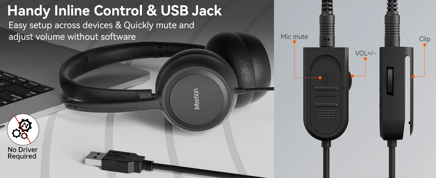 Wired-USB Office Headset
