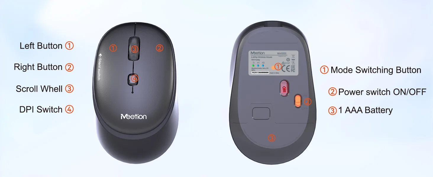 Wireless Dual-Mode Mini Office keyboard & Mouse Combo