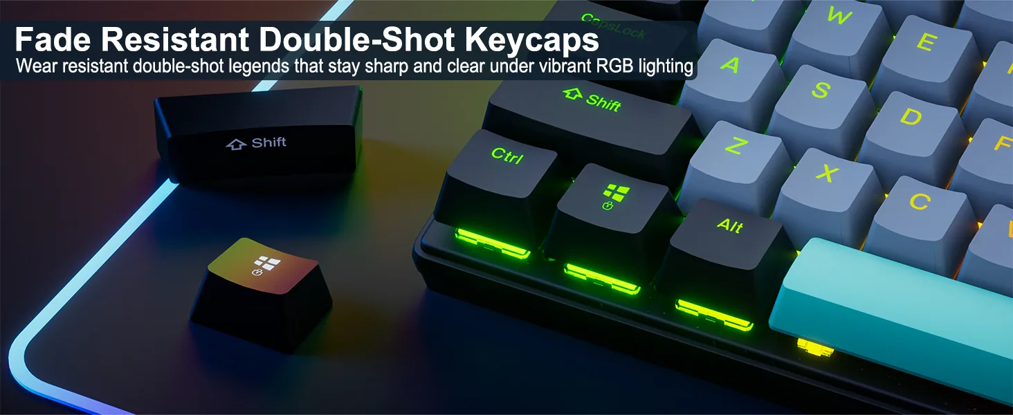 Rainbow Hot Swappable Mechanical Keyboard