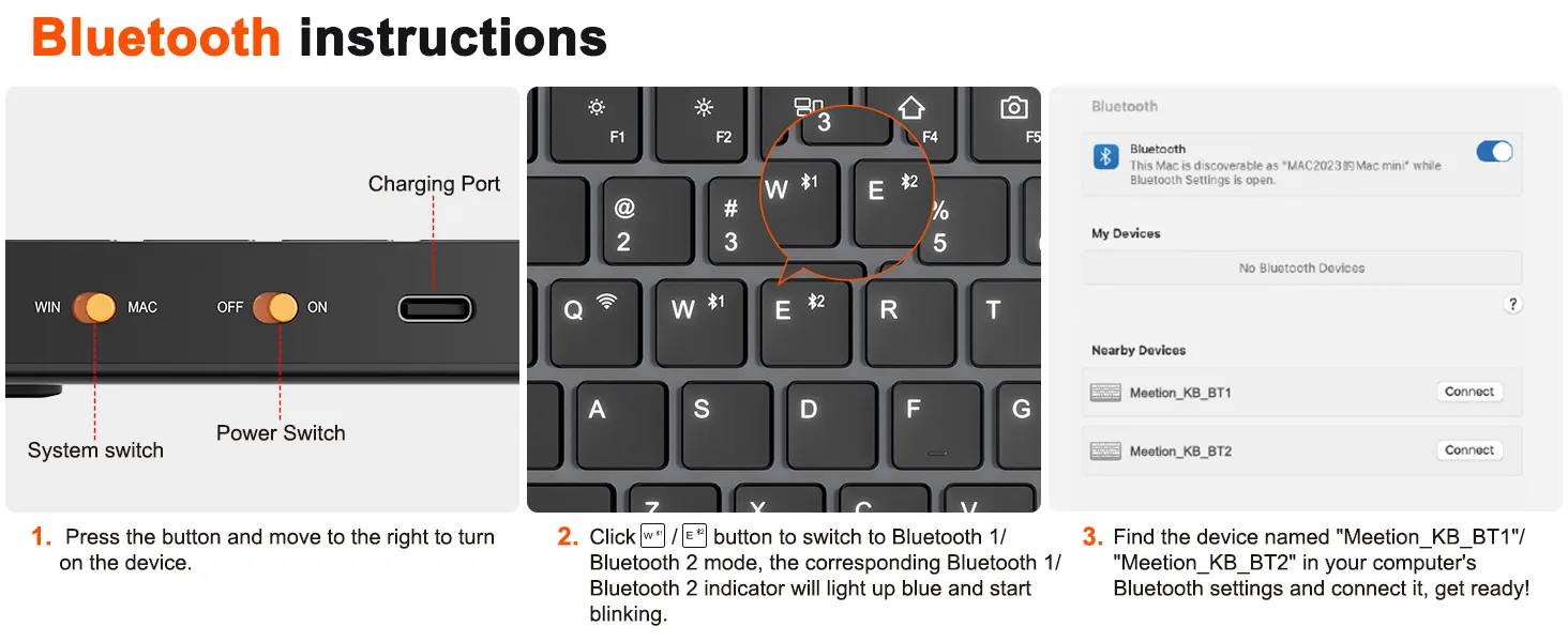 Wireless Ultra Thin Mini Keyboard