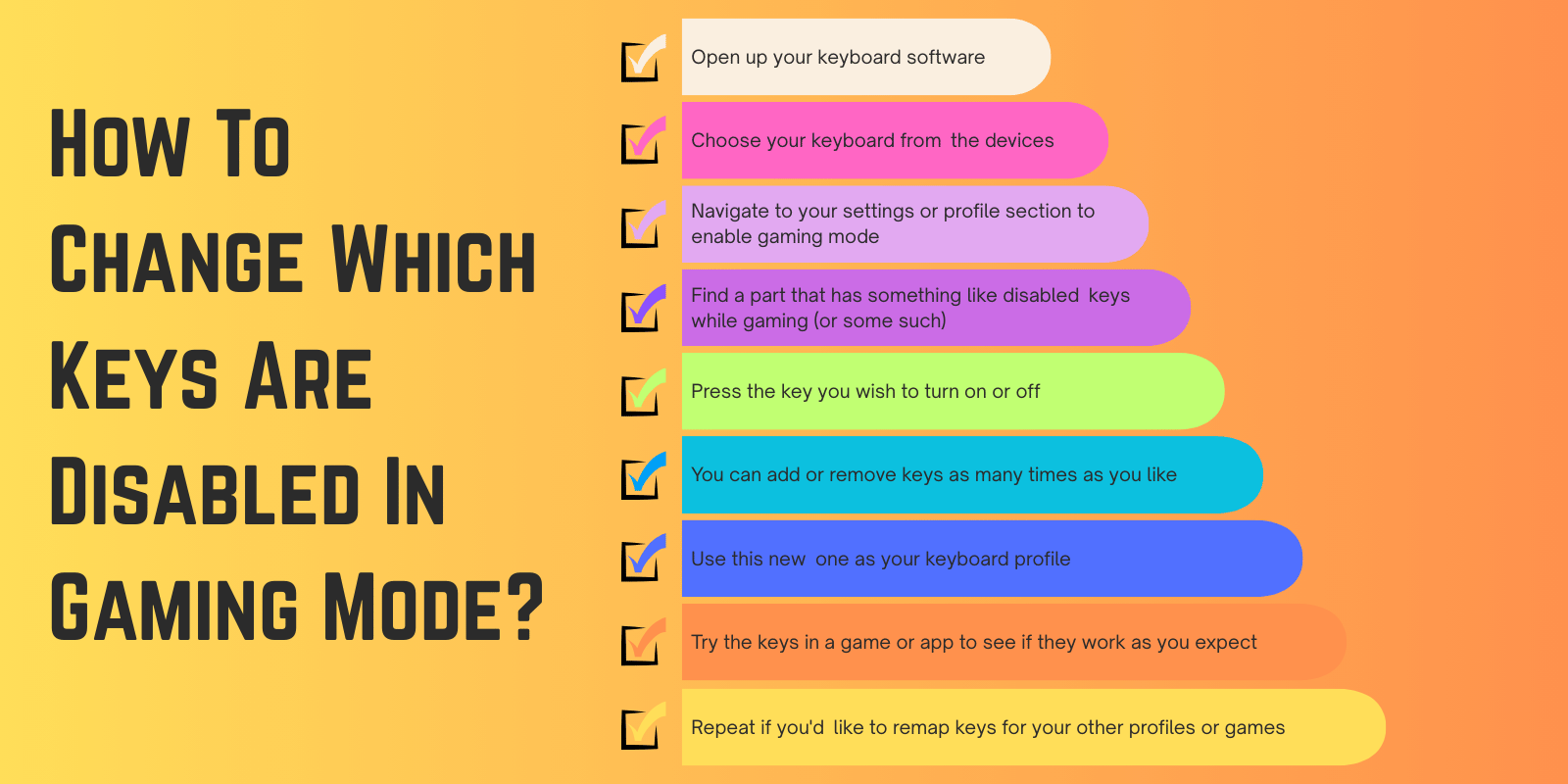 How To Disable Gaming Mode On a Keyboard? 5